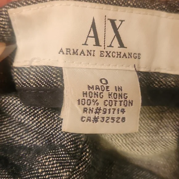 A|X Armani Exchange Dark Grey Denim Skirt size 0 - Picture 3 of 3